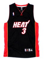 Adidas Miami Heat Stitched NBA Jersey Dwayne Wade #3 Sz 50 (40&quot; chest me... - £35.52 GBP
