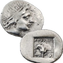 RHODES. Sun God HELIOS/Rose, Euphanes as magistrate. Greek Silver Drachm Coin VF - £111.05 GBP
