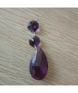 10Pcs Dark Purple Chandelier Crystal Lamp Parts Glass Prisms 38mm Penden... - £7.10 GBP