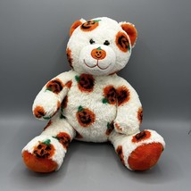 Build-A-Bear Halloween Pawsome Pumpkin Bear White Orange Jack O&#39;Lantern ... - £27.09 GBP