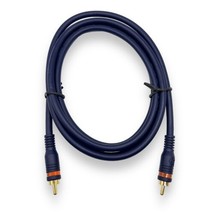 Velocity Digital Audio Coax Cable 6ft RCA Male XS/PDIF - Blue - Gold Plated NEW - £8.77 GBP
