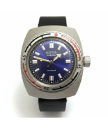 Vintage Men's Vostok Amphibia Komandirskie Mechanical Watch USSR Soviet 200m Blu - $375.00