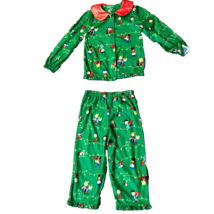 Peanuts Pajama Set Toddler Girls 3T Used Christmas Holiday - £7.90 GBP