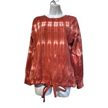 C&amp;C California Womens Tie Dye Crew Long Sleeve Pullover Sweatshirt Size M - $20.79