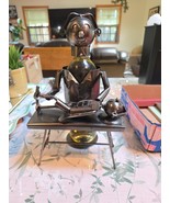 Metal Custom Wine Bottle Holder Doctor Table Top Metal Sculpture - $30.95