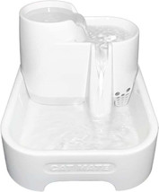 Premium Cat Mate Pet Fountain for Cats &amp; Small Dogs with 3 Drinking Tiers - $55.95