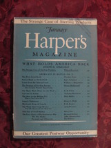 Harper&#39;s January 1943 Fletcher Pratt Wallace Stegner Nicholas Monsarrat - £6.76 GBP