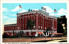 Hotel Monticello Longview WA Postcard PC89 - £3.98 GBP