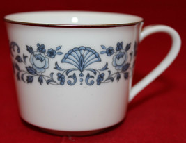 Noritake Japan Royal Blue Demitasse Espresso Mug Cup Fans Flowers Silver... - £33.01 GBP