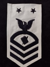 PNCM PERSONNELMAN RATING BADGE MCPO E-9 BLACK ON WHITE - $10.00