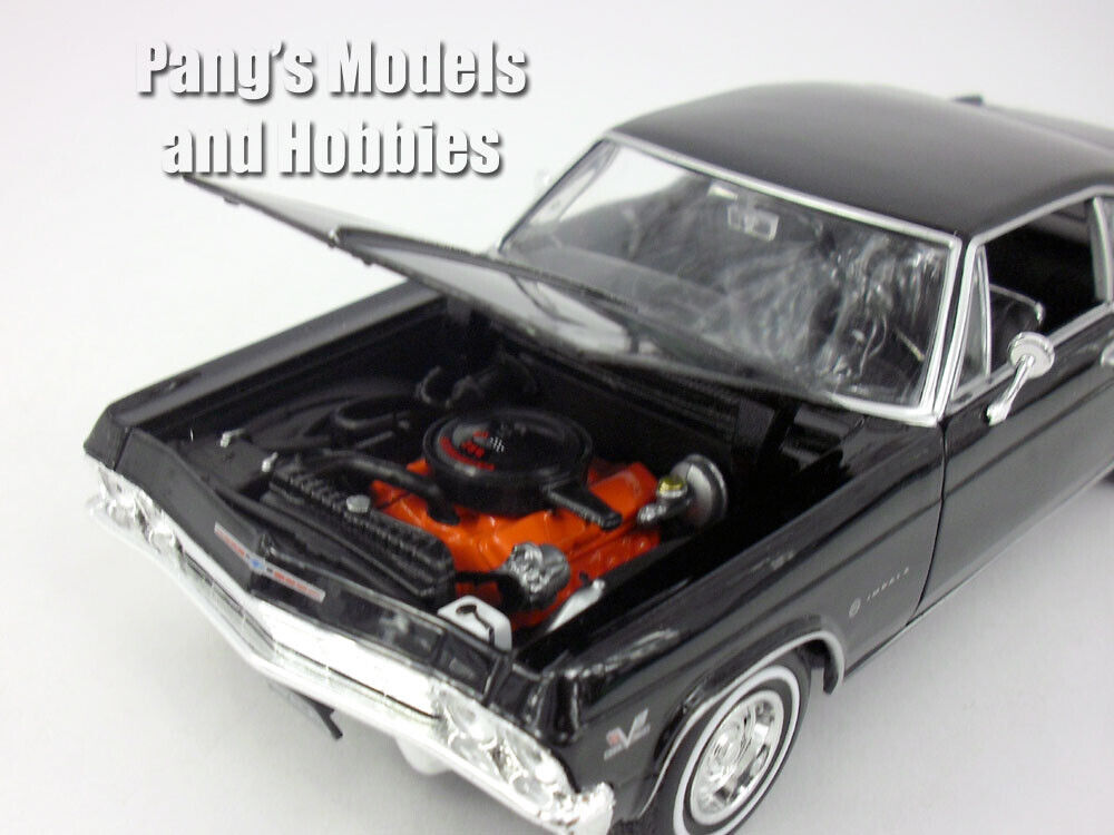 1965 Chevrolet Impala SS 396 1/24 Scale Diecast Metal Model - BLACK - With BOX Item image 6