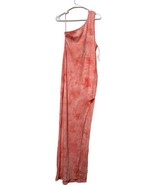 NWT Fashion Nova Ribbed Maxi Dress 1X Tie Dye Print Orange Fitted - $18.81