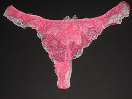 Victoria&#39;s Secret Dream Angels  Crystal Chantilly Lace Low Rise V-String... - $32.50