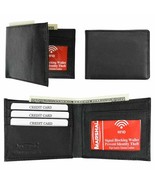 1 Pc Mens Rfid Blocking Leather Wallet Money Clip Credit Card Slots Bifo... - £15.04 GBP