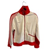 Vtg WHITE STAG SPEEDO Mens Tennis Jacket Applique Red Stripe Sleeve M - ... - £33.98 GBP