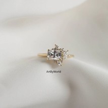 2.00 Ct East West Radiant Cut Moissanite Ring Proposal Ring, East West Ring - £86.52 GBP