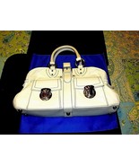 MARC JACOBS WHITE CREAM LEATHER ORIGINAL VINTAGE HANDBAG MADE IN ITALY Y - $395.99