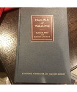1976 Principles of Insurance By Mehr &amp;Cammack, 6thEditionHardcover - $11.86 CAD