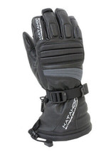 Katahdin Gear Adult Mens Torque Leather Snowmobile Gloves XL Grey - £71.92 GBP