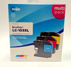 Meijer Remanufactured Ink Cartridge for Brother LC-103XL - CYAN, MAGENTA... - $14.00