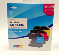 Meijer Remanufactured Ink Cartridge For Brother LC-103XL - Cyan, Magenta, Yellow - $14.00