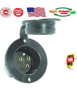 Reliable 15 Amp 125 Volt Flanged Inlet with Easy Install and Tough Nylon... - $700.34 MXN