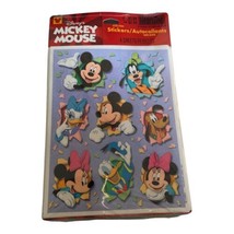 Vintage Hallmark Heartline Disney Mickey Minnie Mouse Friends Stickers 4... - $12.00