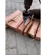Log Wood Splitter Firewood Breaker Drill Bit Screw Cone Driver Fit Hex S... - $18.69