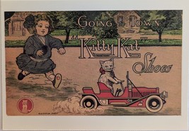 c.1910 Victorian Trade Card for Kitty Kat Shoes Postcard - £2.97 GBP