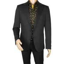 Men's MONO Turkey Casual Dress Jacket Patch Pockets Thick Cotton 1557-01 Black image 7