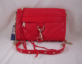 Rebecca Minkoff Mac Clutch in FIRE ENGINE with Light Gold Hardware NWT - £190.64 GBP