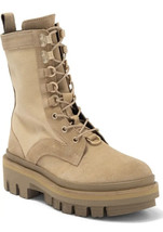AllSaints Beth Mixed Media Platform Lace Up Combat Boots Eu 40 Womens Sz... - £133.74 GBP