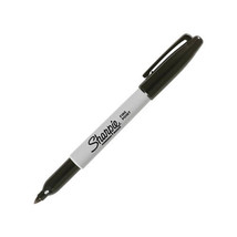 Sharpie Permanent Fine Marker 1.00mm (Box of 12) - Black - £40.22 GBP