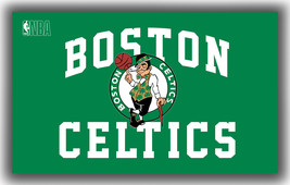 Boston Celtics Basketball Team Fan Memorable Flag 90x150cm 3x5ft Best Banner - £11.15 GBP