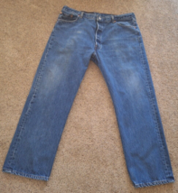 Vintage Levis 501 Men&#39;s Jeans Straight Leg Button Fly Denim 40x29 Made in USA - £26.64 GBP
