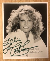 Love Cathy Lee Crosby Signed Autograph Authentic Bw 8x10 Promo Photo Sexy Coa - £15.47 GBP