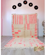 Pink Beni ourain rug, Authentic Moroccan rug, Berber carpet, Genuine Woo... - £827.71 GBP