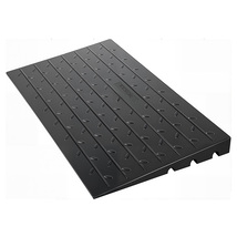 VEVOR Rubber Threshold Ramp, 4\" Rise Threshold Ramp Doorway, 3 Channels... - $106.99