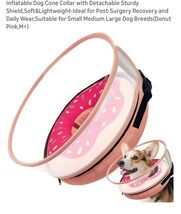 Inflatable Dog Cone Collar with Detachable Sturdy Shield,Soft&amp;Lightweigh... - $29.58
