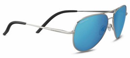 Serengeti CARRARA SMALL Silver / Polarized 555nm Blue Sunglasses 8553 56mm - $244.02