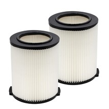 2 Pack Standard Wet/Dry Vac Filter Compatible With Ridgid Vacs 5 Gallons And Lar - £39.53 GBP