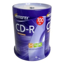 Memorex CD-R 52x 700MB 80-Minute 52x 100 Pack Sealed  BRAND NEW IN PACKAGE - £18.22 GBP