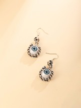 Coconal Women Punk Vintage 3D Eye Dangle Earrings Goth Hanging Drop Pendant Retr - £10.50 GBP