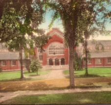 1938 Alumni Gymnasium Dartmouth College New Hampshire NH Hand Colored Po... - $19.95