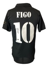 Luis Figo Signed Real Madrid Black Adidas Soccer Jersey BAS - £229.20 GBP