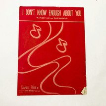 Peggy Lee &amp; Dave Barbour Don&#39;t Know Enough About You Vintage Sheet Music 1946 - £11.68 GBP