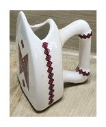 Vintage Iron Shaped Toothpick Match Holder Ceramic Nice For Tiny Air Pla... - $135.27 MXN