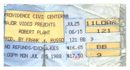 Robert Plante Ticket Stub Juillet 25 1988 Providence Rhode Île LED Zeppelin - £32.65 GBP