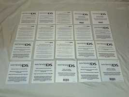 Lot of 25 Nintendo DS Health and Safety Precautions Booklets Manuals - £14.92 GBP