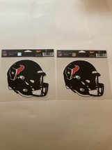 NFL Houston Texans decal helmet sticker 2pc multiuse reusable laminated ... - $13.99
